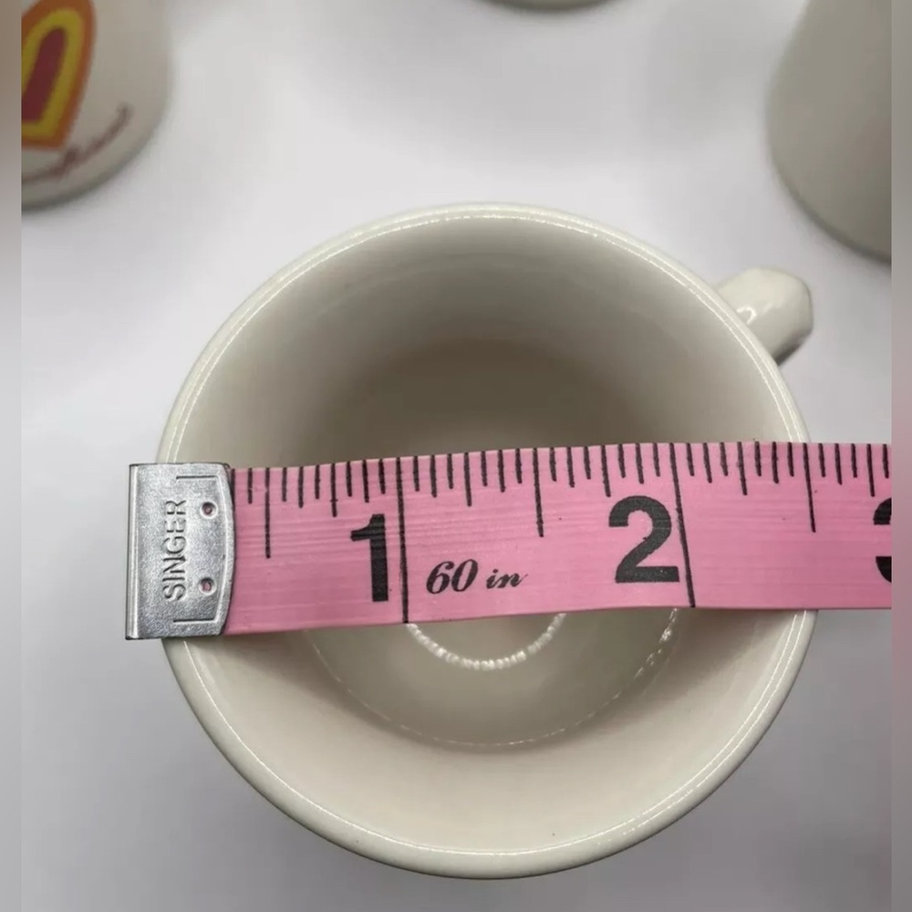 (4) Decaffeinato Made In Italy Heart Espresso Demitasse Coffee Cups White Small - Picture 7 of 7
